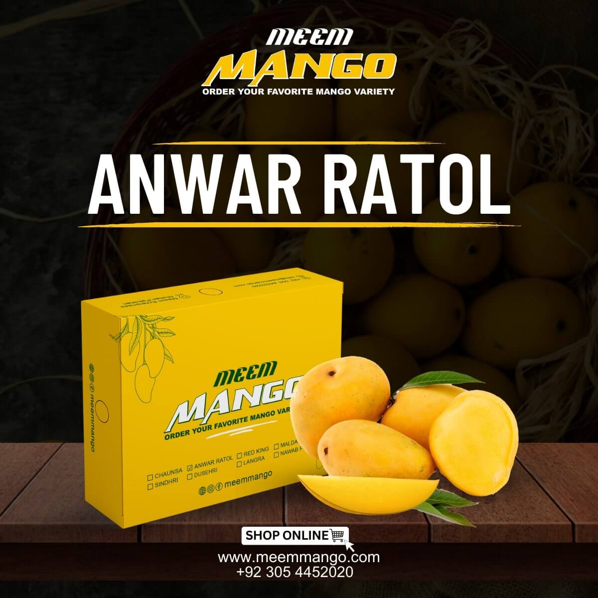 Multani Anwar Ratol Mango 12 No - Meem Mango